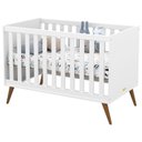 Ver imagem 2 de Berço Americano Retro Gold Branco Eco Wood com Colchão Gazin – Matic