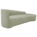 Ver imagem 4 de Kit Divã Recamier Orgânico França 220cm Lado Direito e Poltrona Amore Bouclé