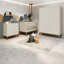 Ver imagem 2 de Jogo de Quarto Classic Elfe Gaveteira Areia Fosco - Moveisaqui