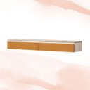 Ver imagem 2 de Nicho Suspenso Aspen 135cm com 2 Portas Edn:off White Cedro