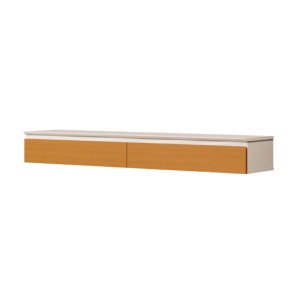 Nicho Suspenso Aspen 135cm com 2 Portas Edn:off White Cedro
