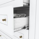 Ver imagem 3 de Guarda Roupa Solteiro 6 Portas com 4 Gavetas Elegante Americano Henn