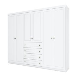 Guarda-Roupa Americano - Henn Branco - 4