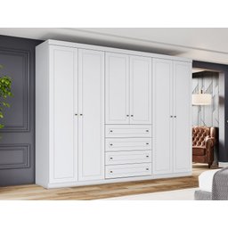 Guarda-Roupa Americano - Henn Branco - 1