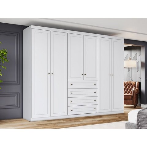 Guarda-Roupa Americano - Henn Branco