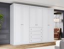 Ver imagem 1 de Guarda Roupa Solteiro 6 Portas com 4 Gavetas Elegante Americano Henn