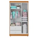 Ver imagem 4 de Guarda Roupa Infantil Life 3 Portas Branco Flex - Tigus Baby