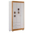 Ver imagem 2 de Guarda Roupa Infantil Life 3 Portas Branco Flex - Tigus Baby