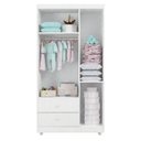 Ver imagem 3 de Guarda Roupa Infantil Life 3 Portas Branco Flex - Tigus Baby
