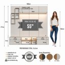 Ver imagem 6 de Conjunto Rack e Painel Suspenso para TV até 55 Polegadas com LED Arenas