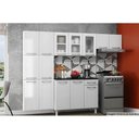 Ver imagem 5 de Módulo Cozinha Telasul Topázio Paneleiro c/ 6 Portas Branco