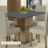 Mesa de Jantar Quadradra 90x90 J00345 Carvalho Grafite PLN - 2