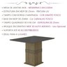 Mesa de Jantar Quadradra 90x90 J00345 Carvalho Grafite PLN - 3