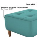 Ver imagem 5 de Puff Decorativo para Sala Piva 62x52 Cm Veludo Deluxe Verde Milani Store