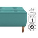 Ver imagem 4 de Puff Decorativo para Sala Piva 62x52 Cm Veludo Deluxe Verde Milani Store
