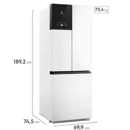 Geladeira Electrolux Frost Free Inverter 480l Efficient Autosense 3 Portas Branca (im7) - 5