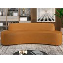 Ver imagem 2 de Sofá 4 Lugares para Sala de Estar Living 260cm Koane D06 Sintético Caramelo - Mpozenato
