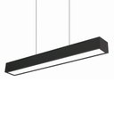 Ver imagem 1 de Lustre Pendente Newline Sobrepor V 468 LED Bivolt Preto 3000K Luz Amarela