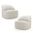 Ver imagem 1 de Kit 2 Poltronas Organica Decorativa Eloa Boucle Bege