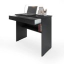 Ver imagem 1 de Mesa Escrivaninha Vitória para Computador com 1 Gaveta Preto