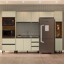 Ver imagem 1 de Cozinha Completa Koya 10 Portas 4 Gavetas 40250031 Verde Oliva - Politorno
