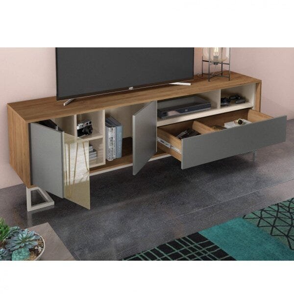 Rack para TV até 70 Polegadas Premium Caemmun | MadeiraMadeira