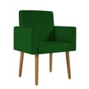 Ver imagem 1 de Poltrona Decorativa Cadeira Escritório Verde