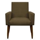 Ver imagem 1 de Poltrona Decorativa para Sala de Estar e Quarto Nina Suede Herrero:marrom Claro