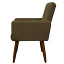 Ver imagem 4 de Poltrona Decorativa para Sala de Estar e Quarto Nina Suede Herrero:marrom Claro