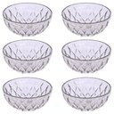 Ver mais imagens de Kit Boleira Baixa, Saladeira e 6 Tigelas de Plástico Cristal Incolor Plasutil