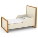 Ver imagem 5 de Jogo de Quarto Infantil com Guarda Roupa 4 Portas e Berço Tutto New Off White/freijó - Matic Móveis