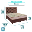Ver imagem 3 de Cama Box + Colchão Casal D33 Maxsono Paropas + Cabeceira Estofada