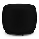 Ver imagem 3 de Puff Decorativo Orgânico Living Molly Redondo Couríssimo Preto - Desk Design