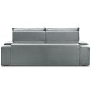 Ver imagem 6 de Sofá Retrátil Reclinável para Sala 3 Lugares 250cm Zayn F04 Veludo Cinza Claro - Lyam Decor