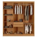 Ver imagem 4 de Guarda Roupa Cairo Casal 6 Portas 2 Gavetas Rufato Cor Naturale Off White