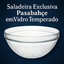 Ver imagem 3 de Saladeira Exclusiva Pasabahçe em Vidro Temperado 30cm Acabamento Superior para Cozinha e Buffet