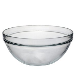 Saladeira Exclusiva Pasabahçe em Vidro Temperado 30cm Acabamento Superior para Cozinha e Buffet