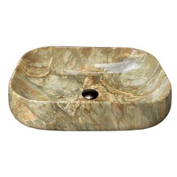 Cuba Apoio Evier Marble Ônix Tiger Banheiro - 3