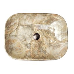 Cuba Apoio Evier Marble Ônix Tiger Banheiro - 5