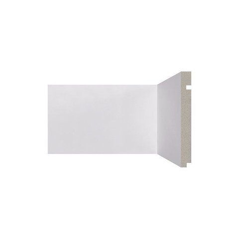 Rodapé de Poliestireno 496 Branco com 15cm Santa Luzia
