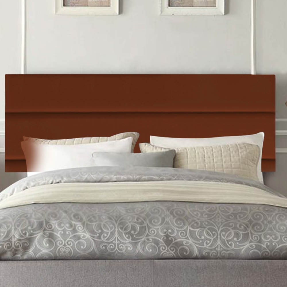 Painel Argentina 195cm King Suede Terra Cota -Bela Casa Shop - 1