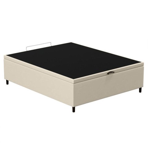 Base Para Cama Box Baú Casal 138X188Cm Hit I02 Corano Bege - Mpozenato