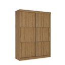 Ver imagem 2 de Guarda-Roupa Casal 2 Portas de Correr 2 Gavetas 170x54x225cm Comfort Yescasa Marrom Almendra