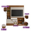 Ver imagem 4 de Estante Home Ripado para Tv 50 Polegadas Alagoas Linea Brasil