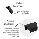 Ver imagem 4 de Kit 10 Puxador Drop Alumínio Porta Gaveta Móveis Planej 30cm - Preto