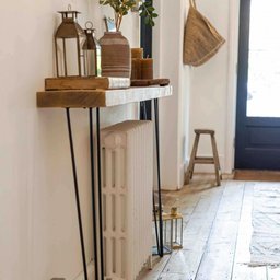 Mesa de Console Rústica Hairpin - 100cm - 3