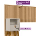 Ver imagem 3 de Conjunto Cabeceira Casal em Ripado Ilhabela com 2 Mesas de Cabeceira Búzios e Par de Frame Linea Bra