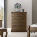 Ver imagem 1 de Cômoda para Quarto 5 Gavetas em Madeira Maciça Eliane Castanho - Straub Web