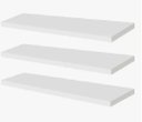 Ver imagem 1 de Kit com 3 Prateleiras 60x20 Mdf com Suporte Invisível