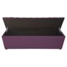 Recamier Puff Baú Casal 1,83 Veludo Roxo Ws Mobilia Roxo - 4
